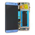 Samsung Galaxy S7 Edge Etukuori & LCD Näyttö GH97-18533G - Sininen