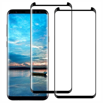 Samsung Galaxy S8 FocusesTech Curved Tempered Glass Screen Protector - 2 Kpl.