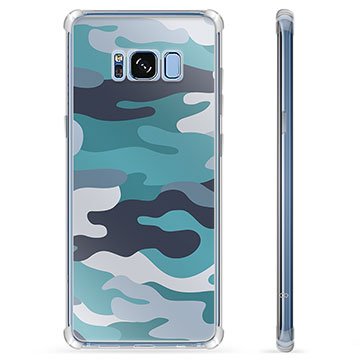 Samsung Galaxy S8 Hybrid Suojakuori - Sininen Maastokuviointi