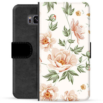 Samsung Galaxy S8 Premium Lompakkokotelo - Kukka