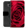 Samsung Galaxy S8 Premium Lompakkokotelo - Ruusu