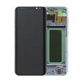 Samsung Galaxy S8+ Etukuori & LCD Näyttö GH97-20470D - Sininen