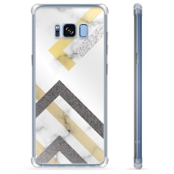 Samsung Galaxy S8+ Hybrid Suojakuori - Abstraktin Marmori