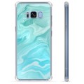 Samsung Galaxy S8+ Hybrid Suojakuori - Sininen Marmori