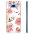 Samsung Galaxy S8+ TPU Suojakuori - Vaaleanpunaiset Kukat