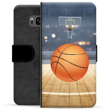 Samsung Galaxy S8 Premium Lompakkokotelo - Koripallo