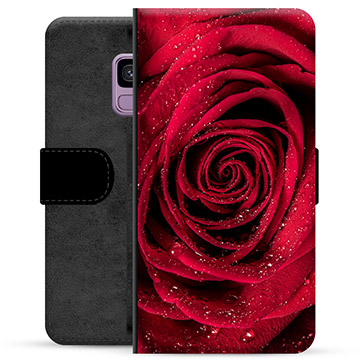 Samsung Galaxy S9 Premium Lompakkokotelo - Ruusu