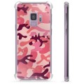 Samsung Galaxy S9 Hybrid Suojakuori - Pinkki Maastokuviointi