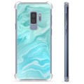 Samsung Galaxy S9+ Hybrid Suojakuori - Sininen Marmori