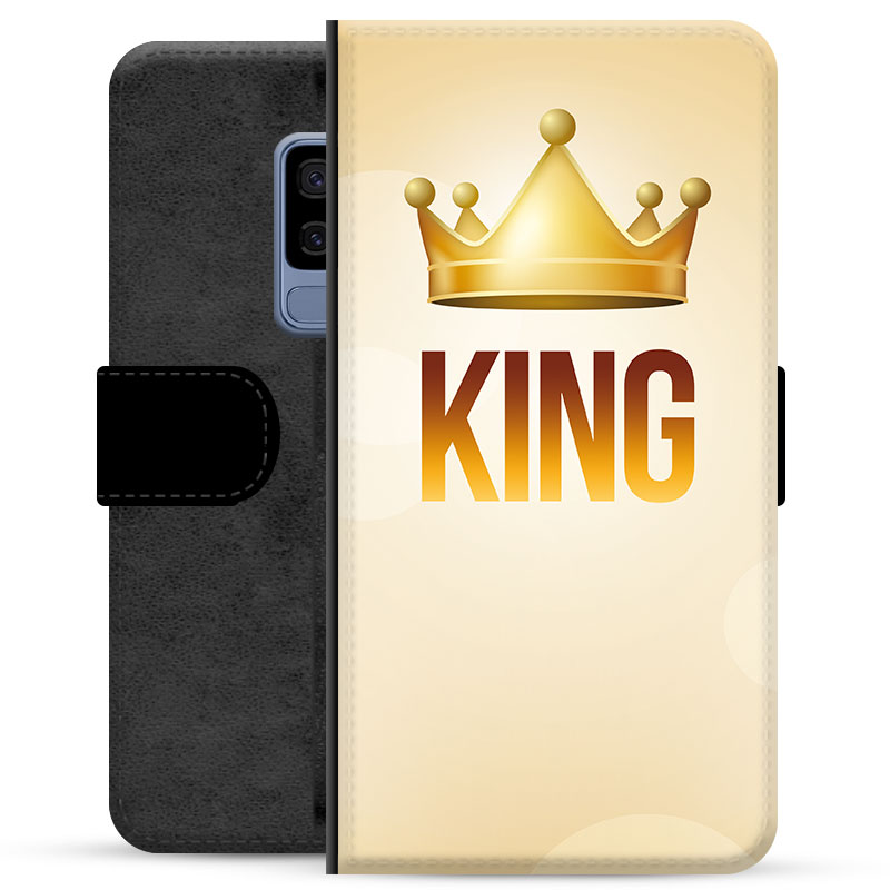 Samsung Galaxy S9+ Premium Lompakkokotelo - Kuningas