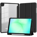 Samsung Galaxy Tab A11+/A9+ Tech-Protect SmartCase Pen Hybrid Tri-Fold Folio kotelo - musta