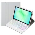 Samsung Galaxy Tab A11+ Bluetooth-näppäimistökotelo - harmaa