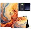 Samsung Galaxy Tab A11+/A9+ Smart Folio Kotelo - Oranssit perhoset