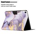 Samsung Galaxy Tab A8 10.5 2021/2022 Marble Pattern Folio Case - Violetti