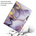 Samsung Galaxy Tab A8 10.5 2021/2022 Marble Pattern Folio Case - Violetti