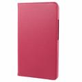 Samsung Galaxy Tab A9 360 Pyörivä Folio-kotelo - Kuuma pinkki