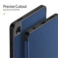 Samsung Galaxy Tab A9 Dux Ducis Domo Tri-Fold Smart Lompakkokotelo - Sininen