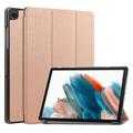 Samsung Galaxy Tab A9 Tri-Fold Sarjan Smart Lompakkokotelo - Ruusukulta