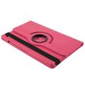 Samsung Galaxy Tab A9+ 360 Pyörivä Folio-kotelo - Kuuma pinkki