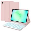 Samsung Galaxy Tab A9+/A11+ Tech-Protect SmartCase Pen Bluetooth-näppäimistökotelo - Pinkki