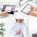 Samsung Galaxy Tab A9+ Dux Ducis Toby Tri-Fold Älykäs Lompakkokotelo - Vaaleanpunainen
