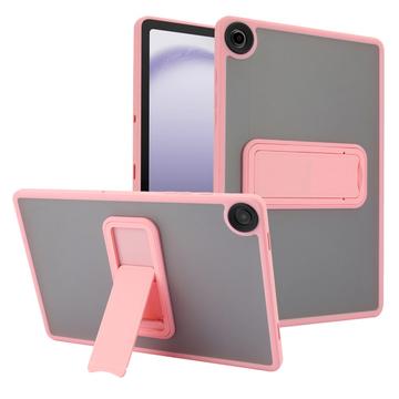 Samsung Galaxy Tab A9+ Iskunkestävä hybridi kotelo, jossa on potkukiinnike - vaaleanpunainen