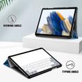 Samsung Galaxy Tab A9+ Tri-Fold Sarjan Smart Lompakkokotelo - Aalto