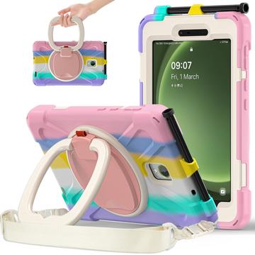 Samsung Galaxy Tab Active5 Heavy Duty 360 Suojakotelo Käsihihnalla - Värikäs