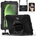 Samsung Galaxy Tab Active5 Pro Heavy Duty 360 Suojakotelo Käsihihnalla - Musta