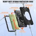 Samsung Galaxy Tab Active5 Pro Heavy Duty 360 Suojakotelo Käsihihnalla - Musta