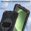 Samsung Galaxy Tab Active5 Pro Heavy Duty 360 Suojakotelo Käsihihnalla - Musta