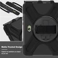 Samsung Galaxy Tab Active5 Pro Heavy Duty 360 Suojakotelo Käsihihnalla - Musta
