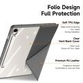 Samsung Galaxy Tab S10 FE/S9 FE/S9 Dux Ducis Magi Irrotettava 2-in-1 Folio kotelo - Harmaa