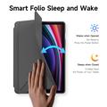 Samsung Galaxy Tab S10 FE/S9 FE/S9 Dux Ducis Magi Irrotettava 2-in-1 Folio kotelo - Harmaa