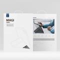 Samsung Galaxy Tab S10 FE/S9 FE/S9 Dux Ducis Magi Irrotettava 2-in-1 Folio kotelo - Harmaa