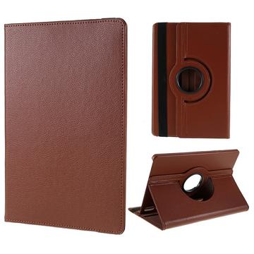 Samsung Galaxy Tab S10 FE+ 360 Rotary Folio Case - Ruskea