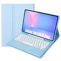 Samsung Galaxy Tab S10 FE+ Bluetooth Suojakotelo Näppäimistöllä - Vaaleansininen