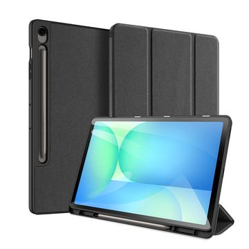Samsung Galaxy Tab S10 FE+ Dux Ducis Domo Tri-Fold Smart Lompakkokotelo - Musta