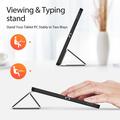 Samsung Galaxy Tab S10 FE+ Dux Ducis Domo Tri-Fold Smart Lompakkokotelo - Musta