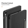Samsung Galaxy Tab S10 FE+ Dux Ducis Domo Tri-Fold Smart Lompakkokotelo - Musta