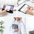 Samsung Galaxy Tab S10 FE+ Dux Ducis Toby Tri-Fold Älykäs Lompakkokotelo - Musta