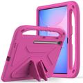 Samsung Galaxy Tab S10 FE+ Lasten Iskunkestävä Suojakotelo - Kuuma Pinkki