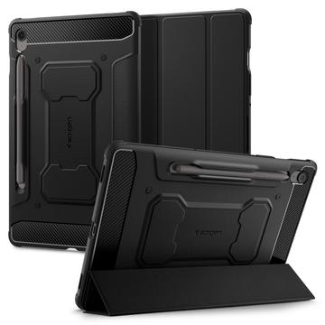 Samsung Galaxy Tab S10 FE+ Spigen Rugged Armor Pro Suojakotelo - Musta