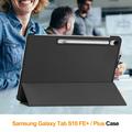 Samsung Galaxy Tab S10 FE+ Tri-Fold Series Smart Folio -kotelo - Musta