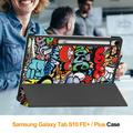 Samsung Galaxy Tab S10 FE+ Tri-Fold Series Smart Folio -kotelo - Graffiti