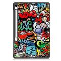 Samsung Galaxy Tab S10 FE+ Tri-Fold Series Smart Folio -kotelo - Graffiti