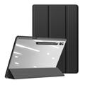 Samsung Galaxy Tab S10 Ultra Dux Ducis Toby Tri-Fold Älykäs Lompakkokotelo - Musta