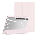 Samsung Galaxy Tab S10 Ultra Dux Ducis Toby Tri-Fold Älykäs Lompakkokotelo - Vaaleanpunainen