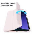 Samsung Galaxy Tab S10 Ultra Dux Ducis Toby Tri-Fold Älykäs Lompakkokotelo - Vaaleanpunainen