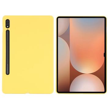 Samsung Galaxy Tab S10 Ultra Nestemäinen Silikoni Suojakuori - Keltainen
